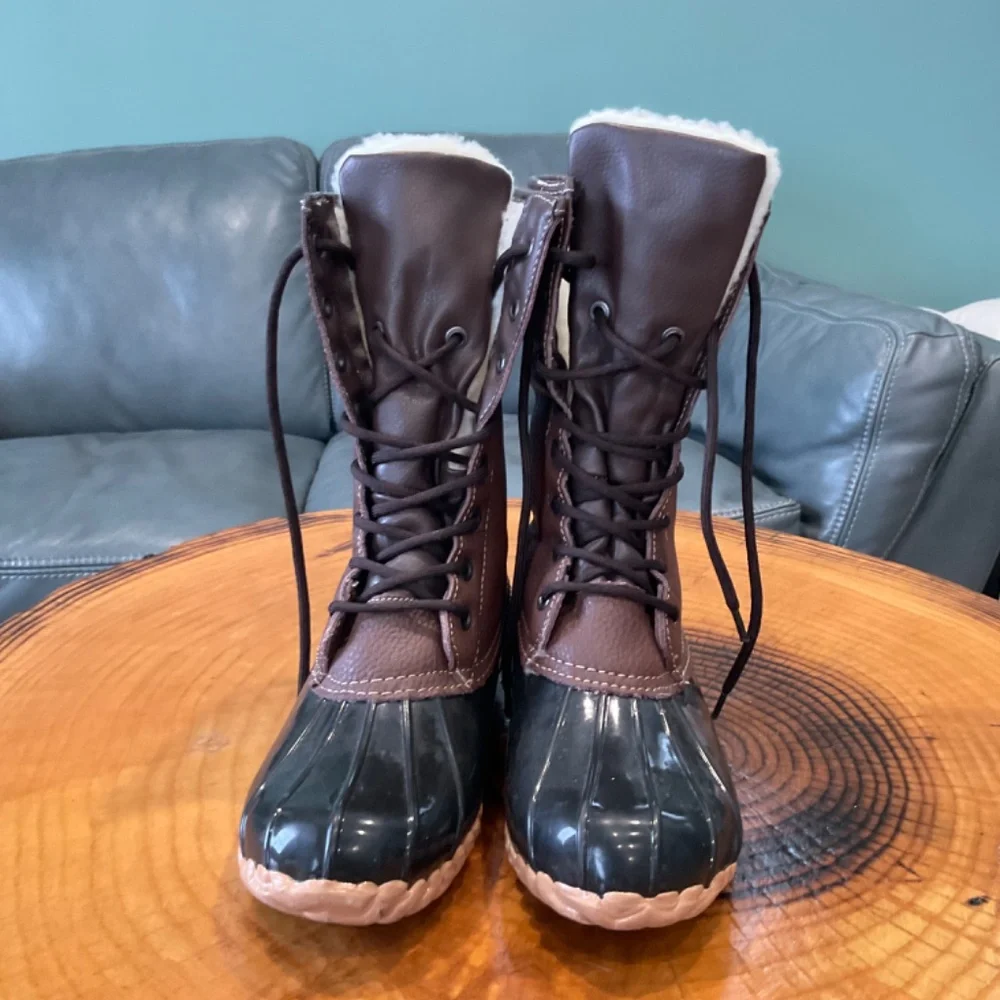 Waterproof Fleece Lined Totes Lined Duck Boots Women’s Size 7